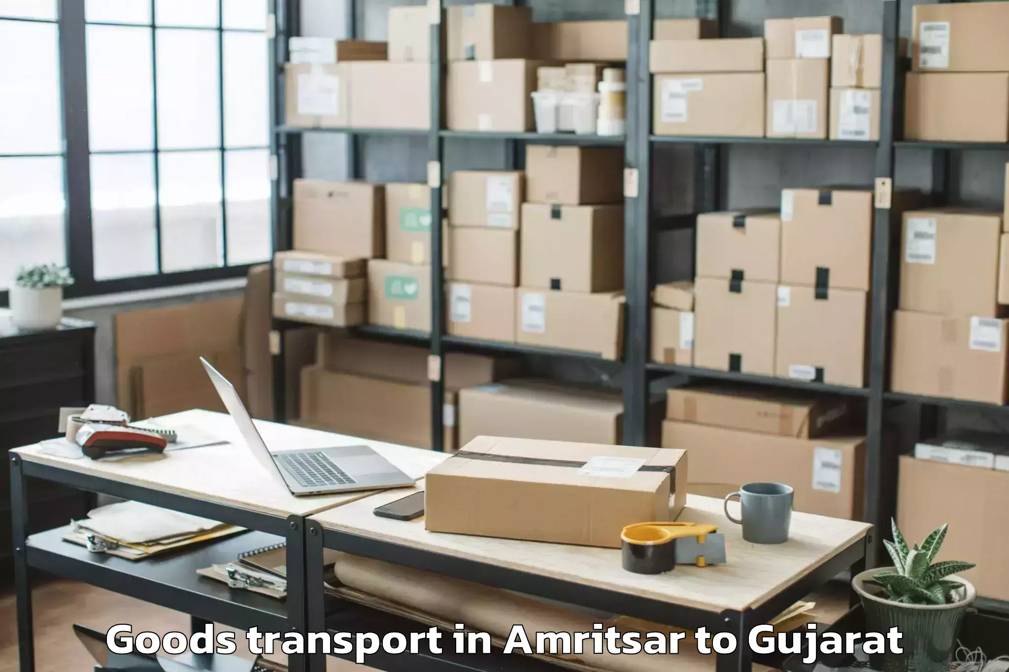 Top Amritsar to Modasa Goods Transport Available